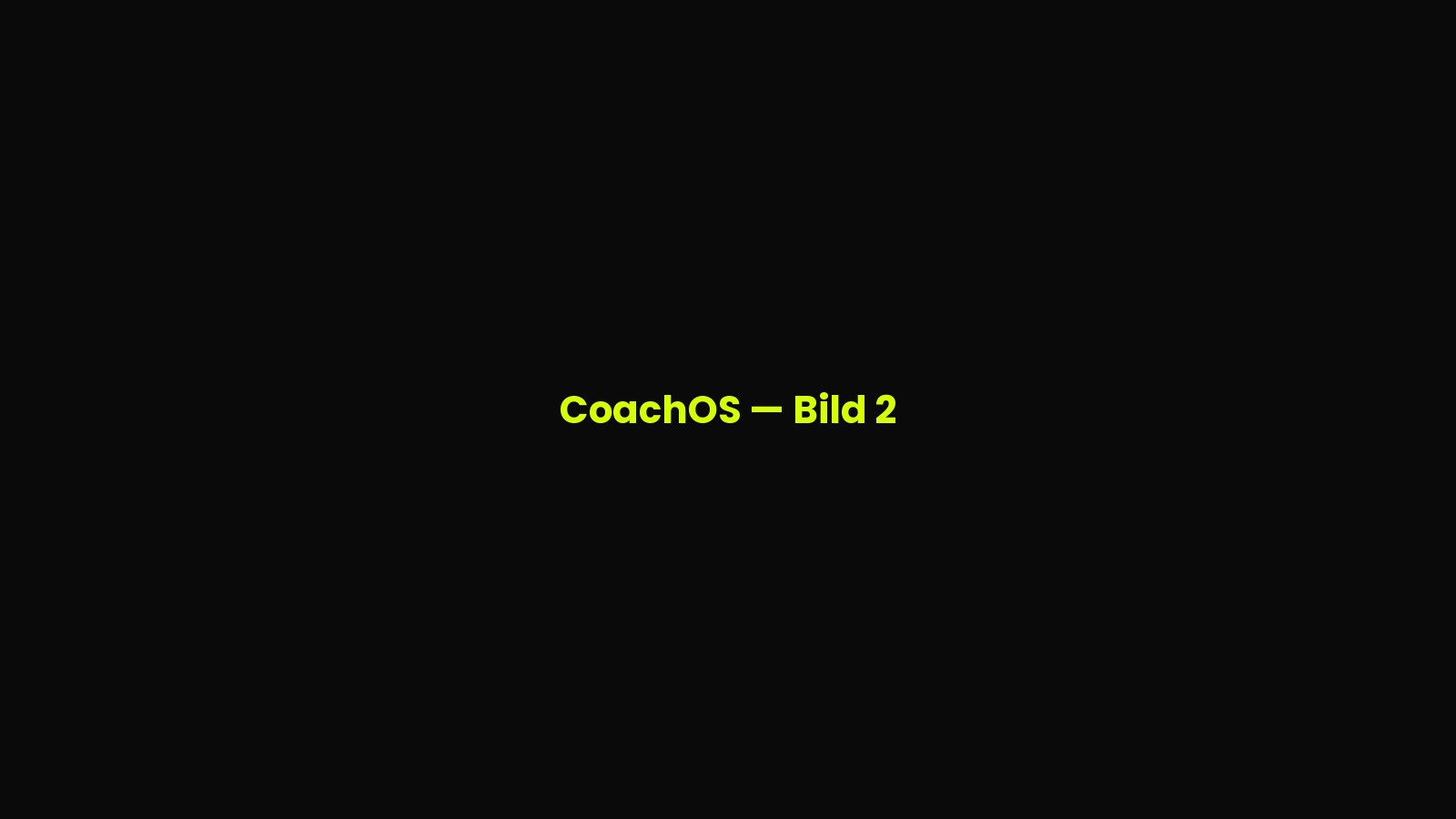 CoachOS — Bild 2