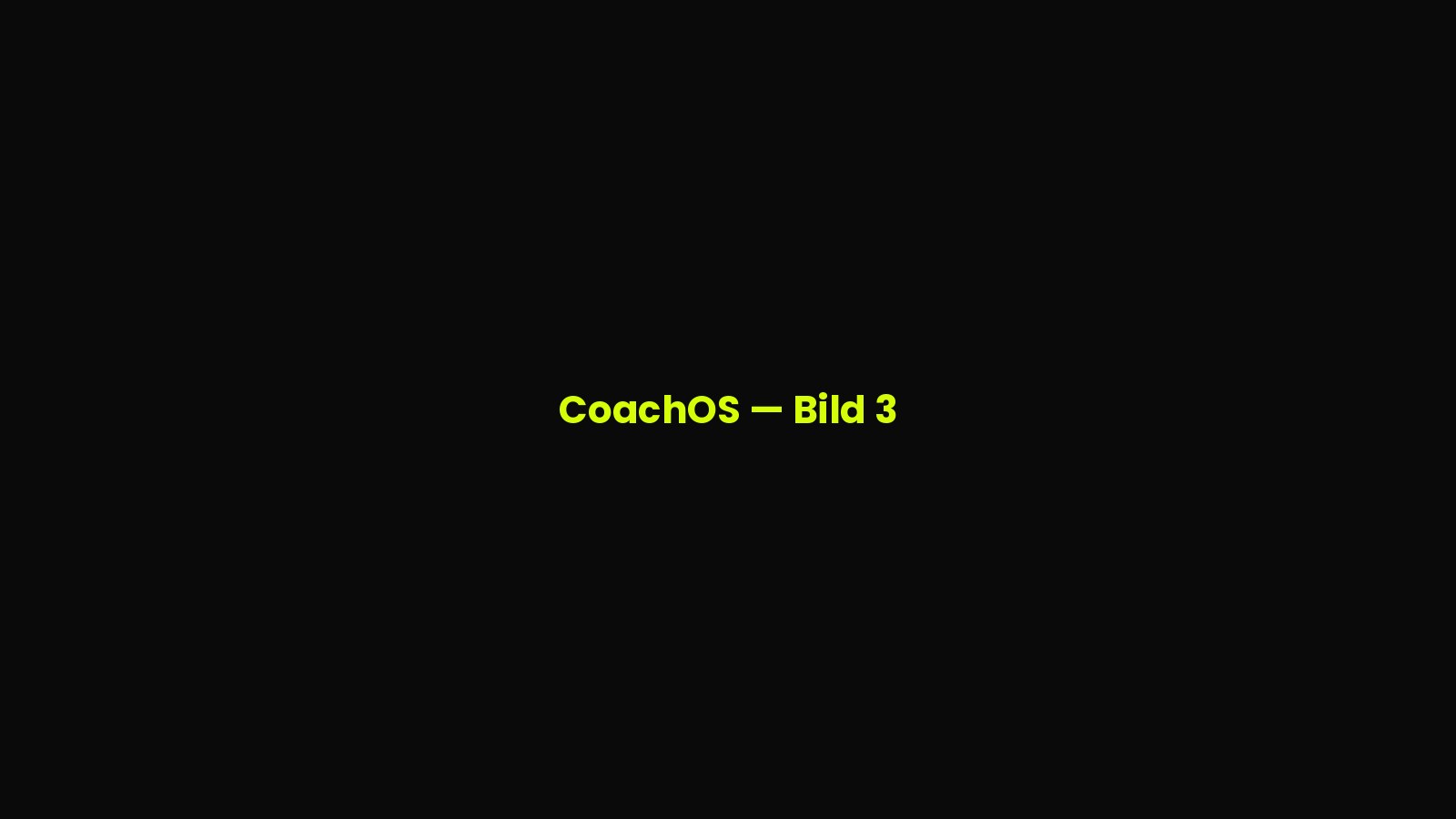 CoachOS — Bild 3