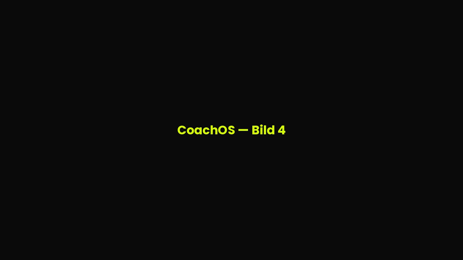 CoachOS — Bild 4